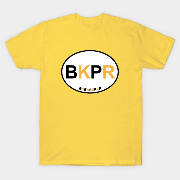 Beekeeper - BKPR - Black and gold T-Shirt by dtummine